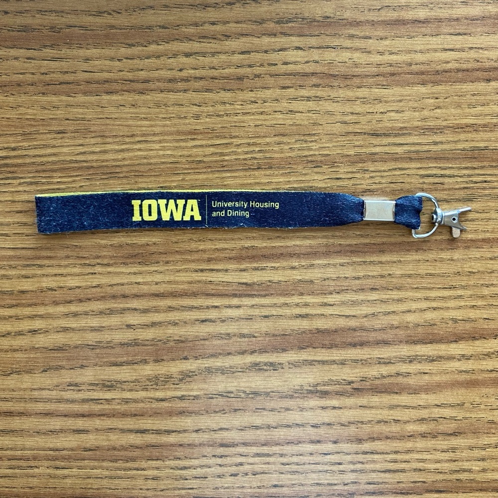 University of Iowa Keychain Lanyard